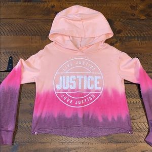 Justice - tie dye sweatshirt - size 8